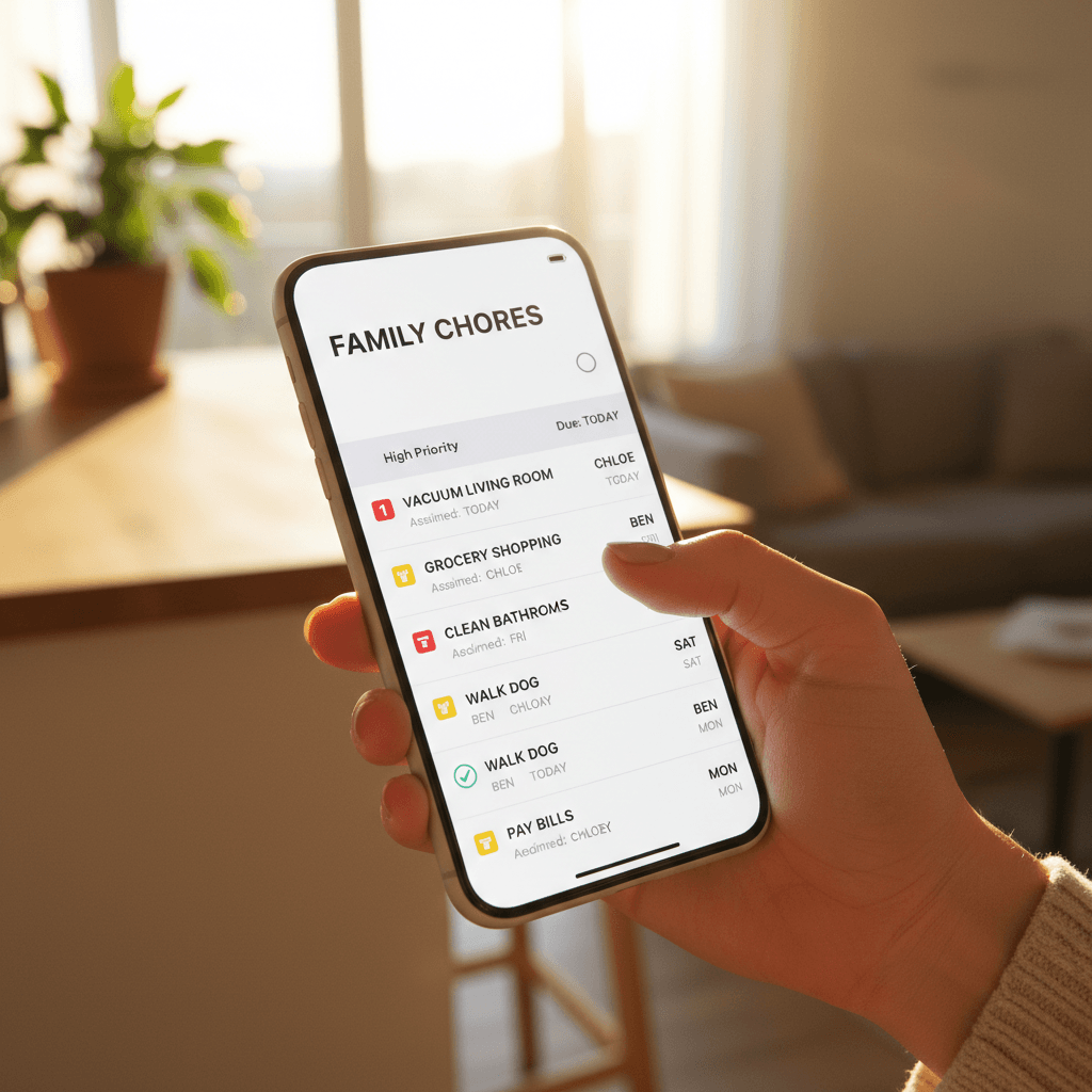 Task management interface with assignments