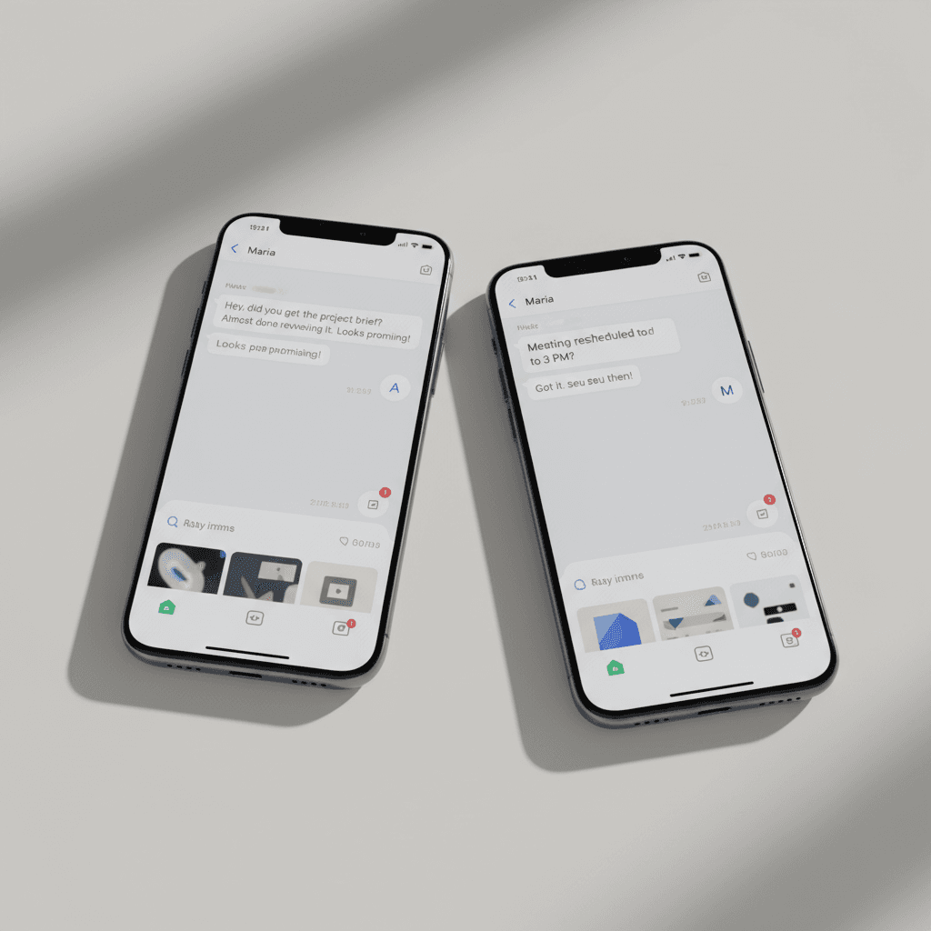 In-app messaging and communication interface