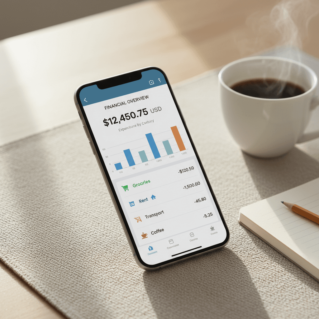 Multi-currency bookkeeping dashboard