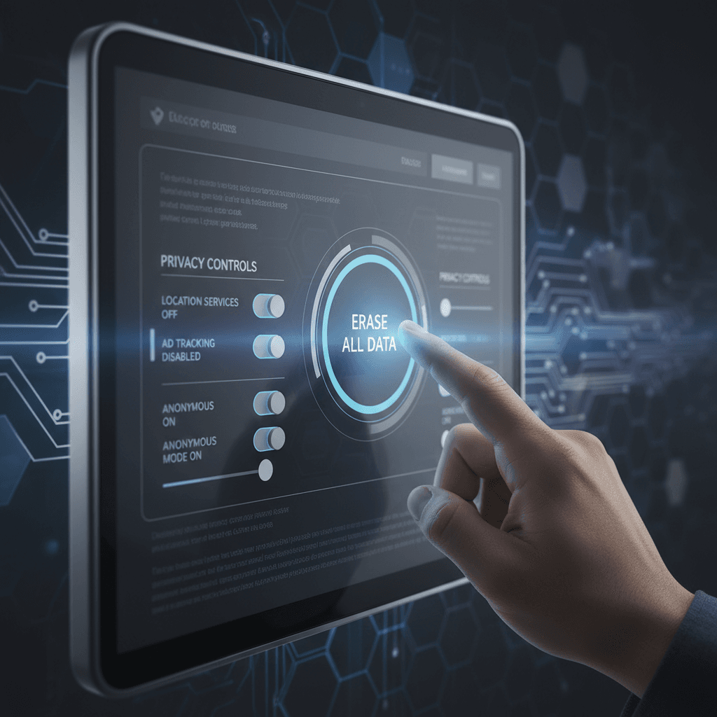 Privacy settings and data control options